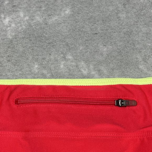 Nike Pink Yellow Running Skirt with Built-in Shorts 453694-617 Women’s Size: L - Picture 9 of 16